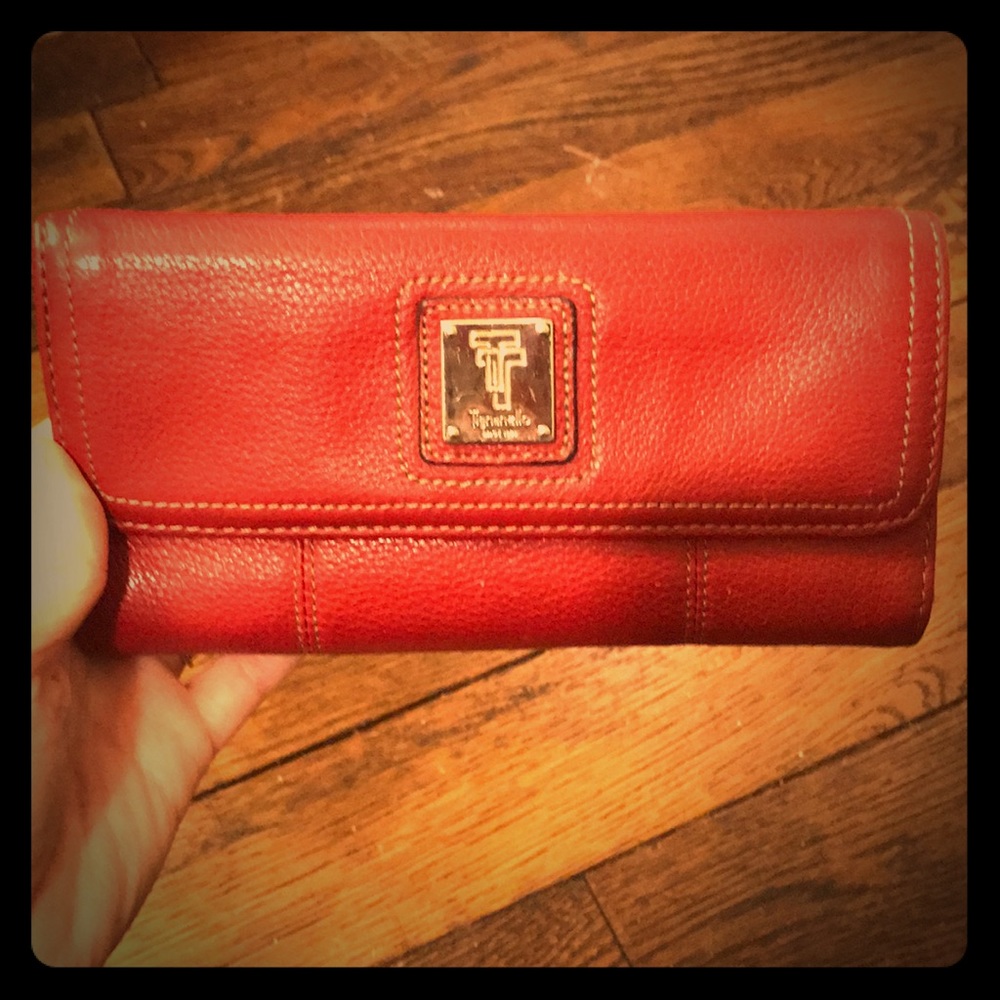 Pretty Red Leather Wallet